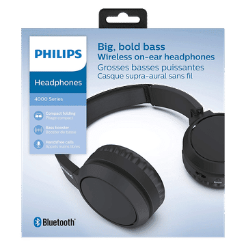 Buy Philips TAH4205BK/00 Bluetooth Headset with Mic (29 Hours Playback ...